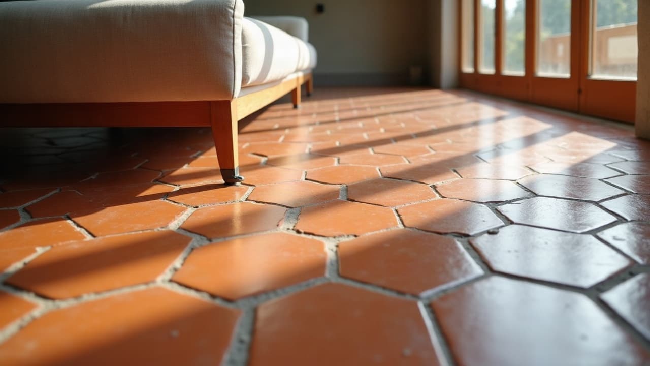 Diagnostic d'un carrelage ancien et de tomettes avant recouvrement en béton ciré, appartement toulousain